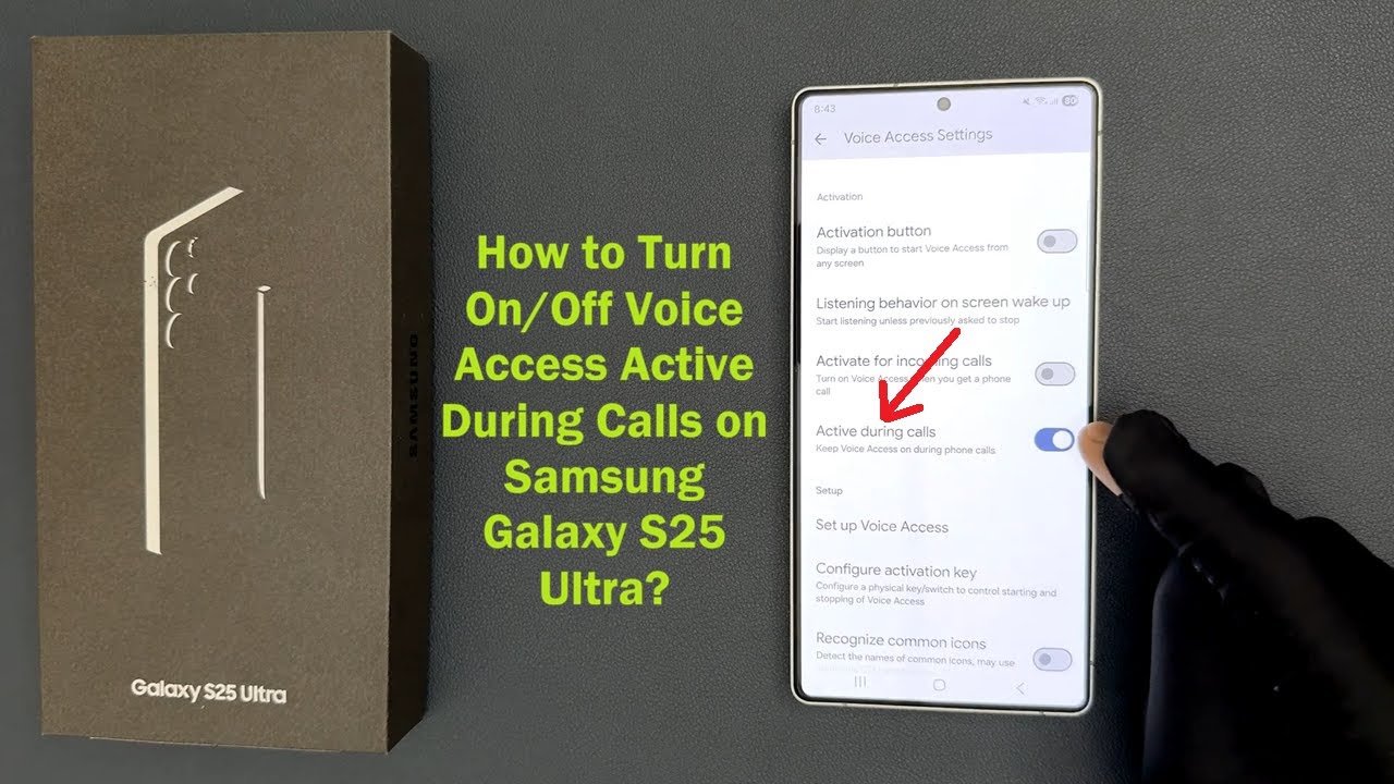 How to Turn On/Off Voice Access Active During Calls on Samsung Galaxy ...
