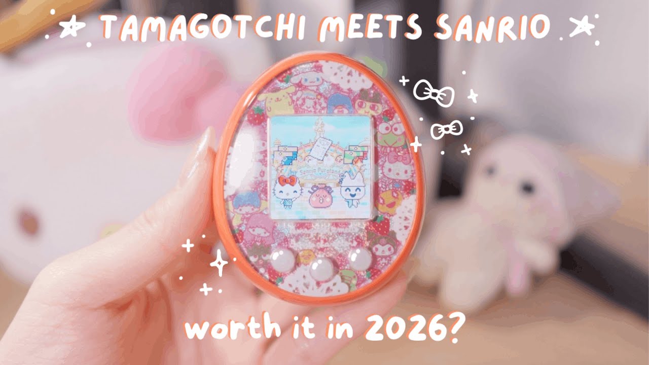 Tamagotchi meets Sanrio 🎀│ unboxing & review, unlocking all