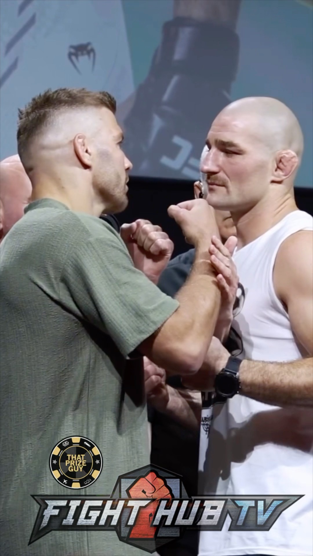 Dricus Du Plessis STEPS to Sean Strickland in TENSE face off!