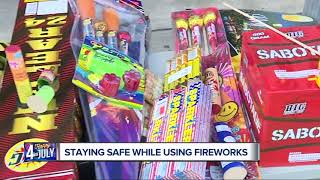 Staying safe while using fireworks