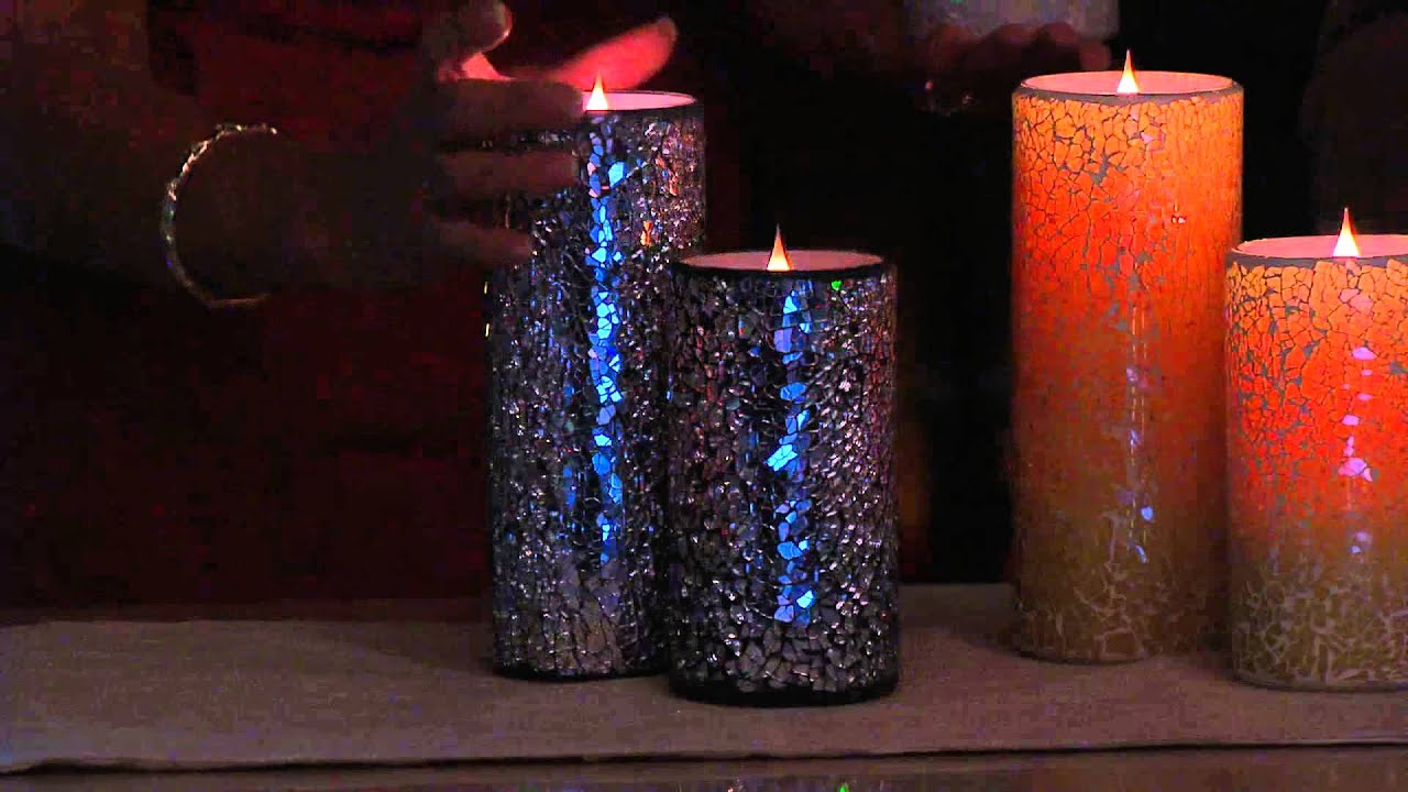 Solare Mosaic 8" Flameless Candle with MultiHue Flame Technology with Dan Hughes YouTube