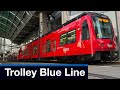San diego trolley blue line university of california san diego to downtown san diego siemens s700
