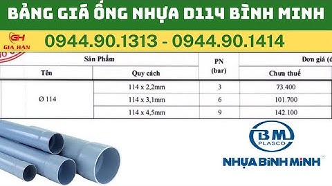 1 cây ống pvc dài bao nhiêu m năm 2024