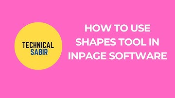 How to use shapes in inpage