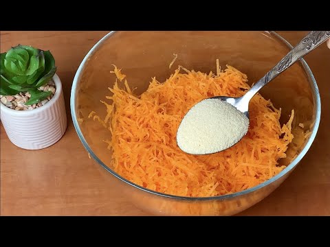 Видео рецепт Манник с морковью