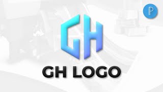 GH Monogram Logo tutorial I Monogram logo kaise banaye I Pixellab tutorial