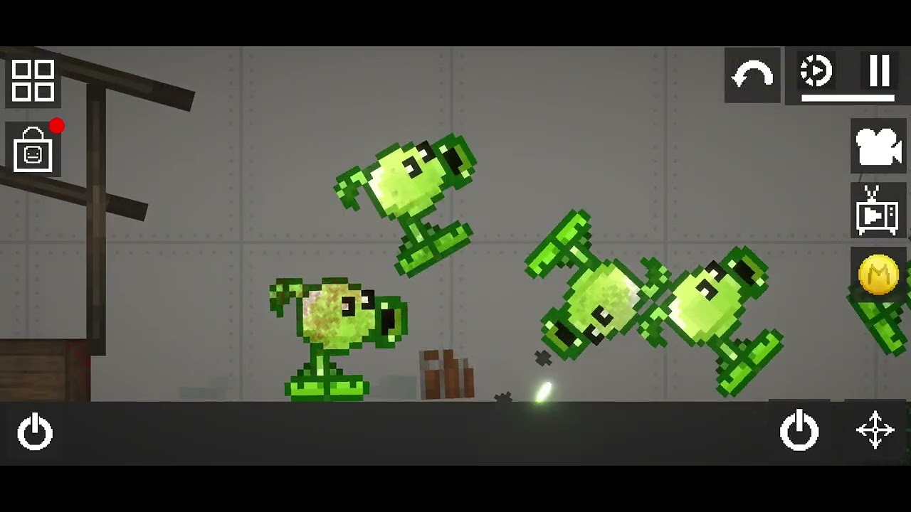 Plantas contra zombie en melón sadbox #plantascontrazombies