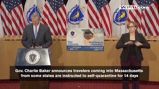 VIDEO NOW: Massachusetts Gov. Baker announces updated travel guidelines