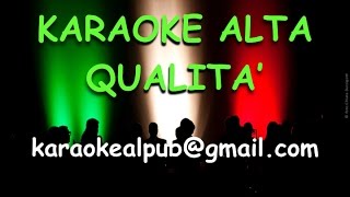 Video thumbnail of "Nek  Se Telefonando  KARAOKE ALTA QUALITA'"