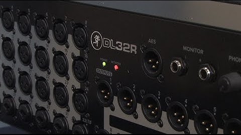 Mackie DL32R using Dante interface