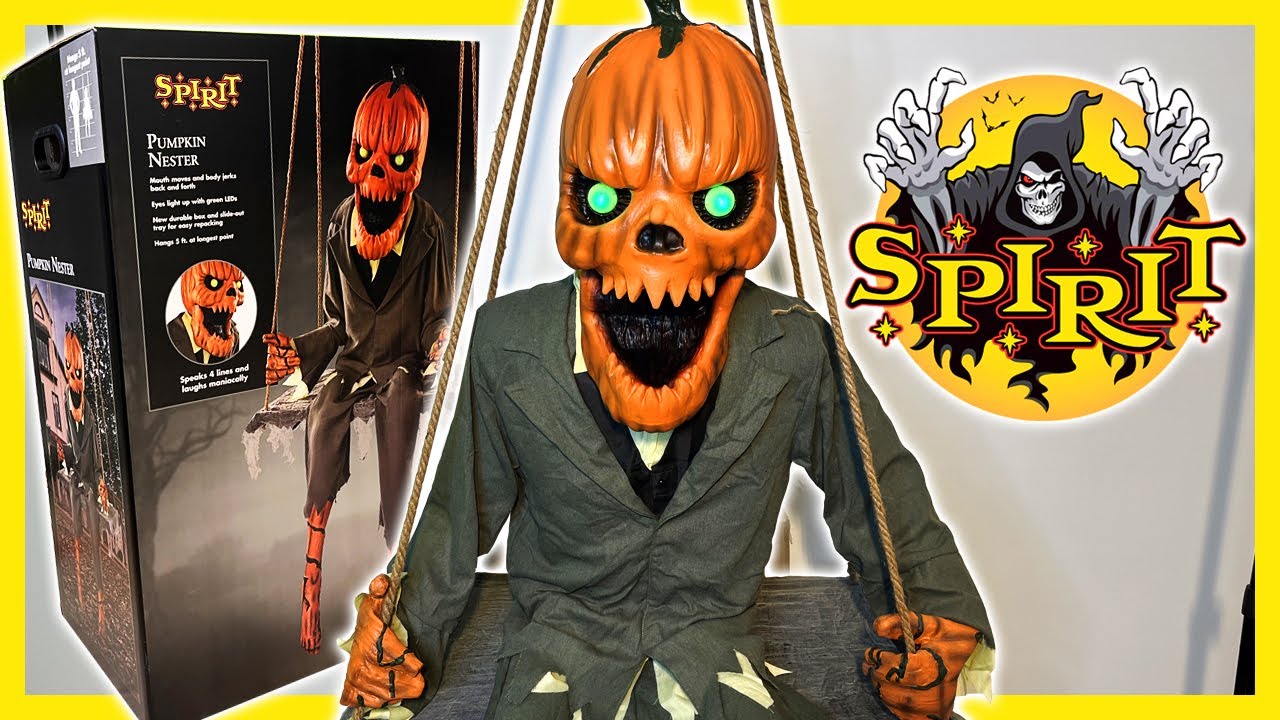 Spirit Halloween 2025 Pumpkin Nester Animatronic UNBOXING/SETUP - Holiday Release