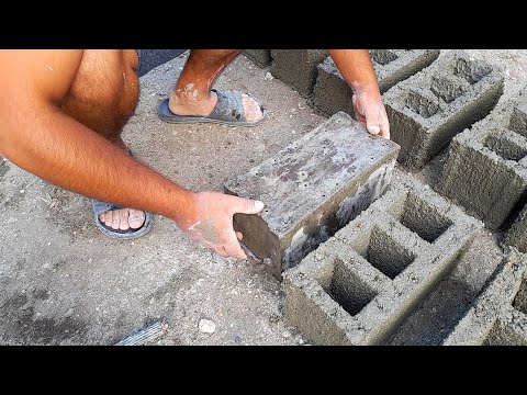 Cum se fac bolțarii de beton acasă || making concrete bricks at home !