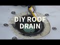 How to install a roof drain