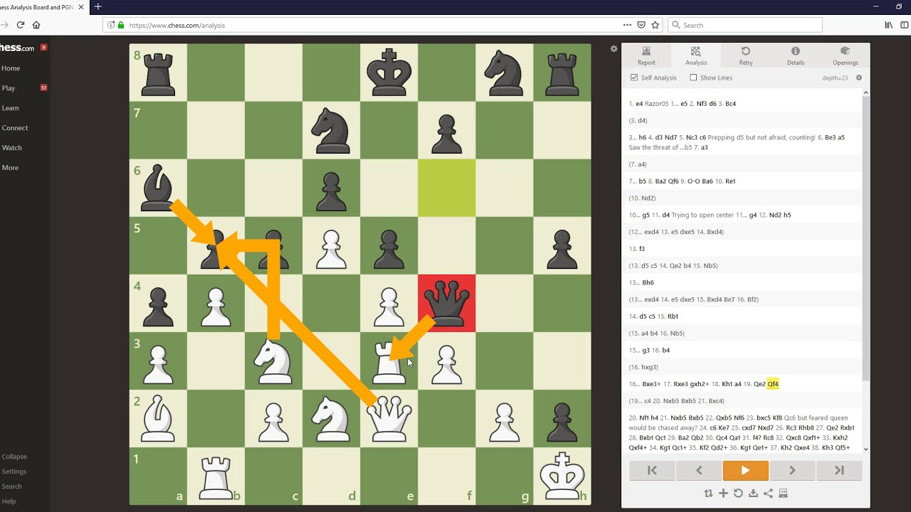 Chess Analysis Board Online Free and puzzles 