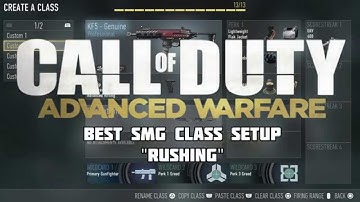 Call Of Duty Advanced Warfare - "BEST AGGRESSIVE CLASS SETUP" KF5 SMG (CoD AW Multiplayer Best SMG)