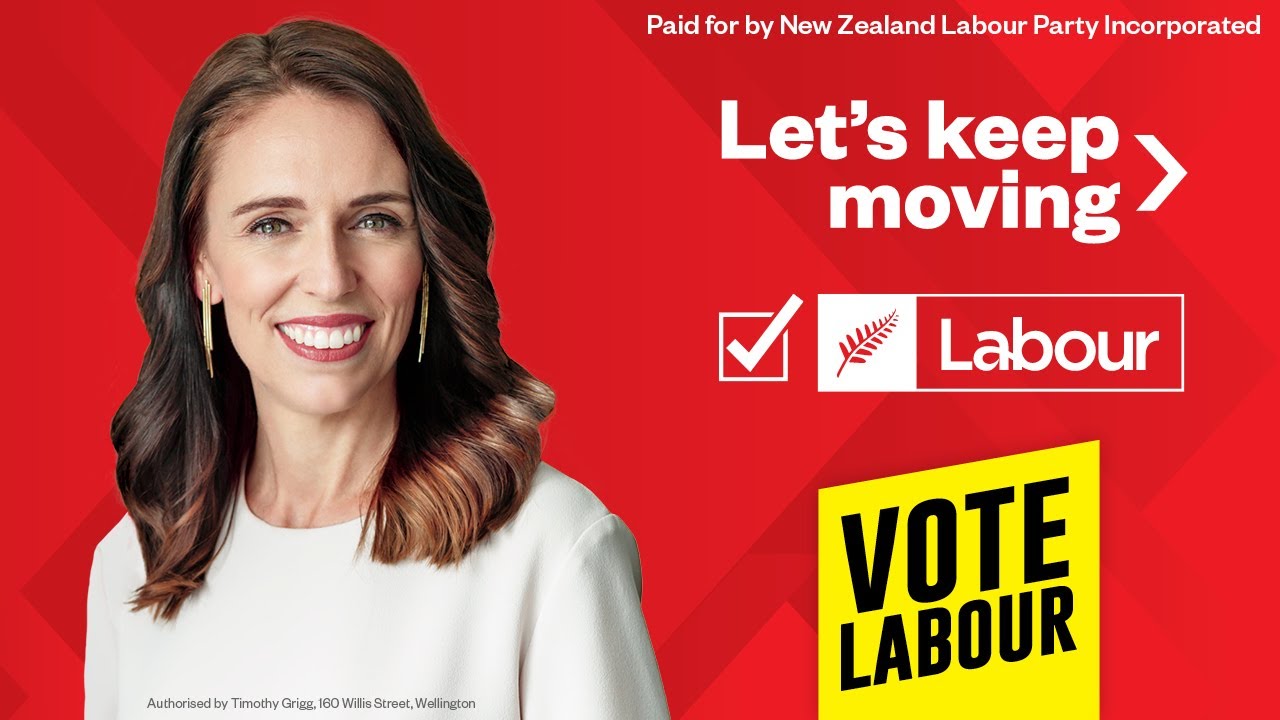 Let's keep moving. Vote Labour today! - Unlisted New Zealand Labour Party advert with Jacinda Ardern.