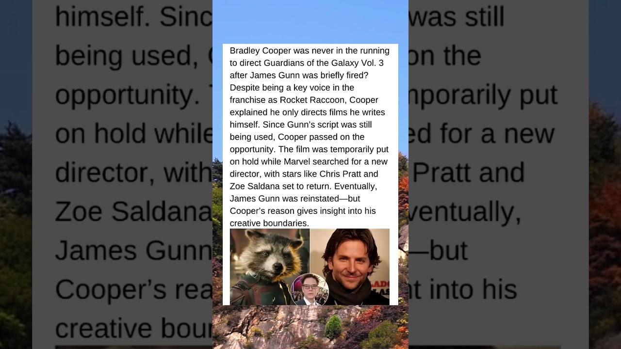 Bradley Cooper TURNED DOWN Marvel?! 😱 The REAL Reason He Didn’t Direct GOTG Vol. 3!