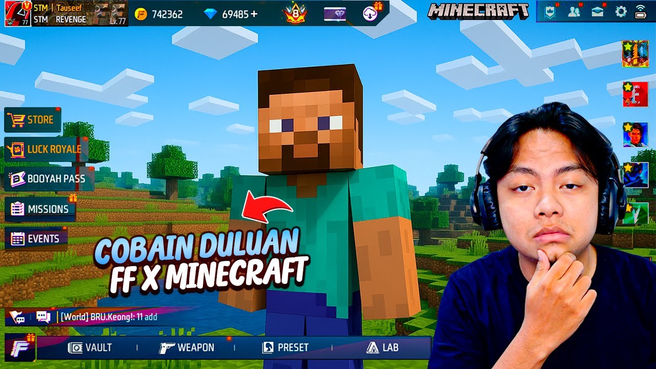 FF X MINECRAFT BENERAN RILIS? GILA BARU TAU GUA GES! 😭