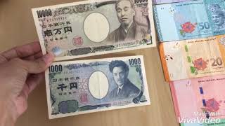 mengenal uang yen,ringgit dan rupiah dan pecahannya
