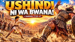 GOLIATHI AKAANGUKA! USHINDI NI WA BWANA | Daudi na Goliathi | 1 Samweli 17 🔥
