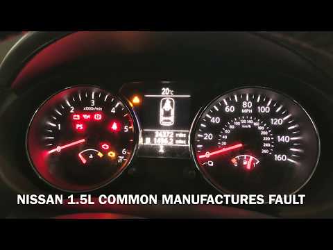 Nissan Qashqai & Juke K9K 1.5L diesel Red check engine light common manufacturers fault