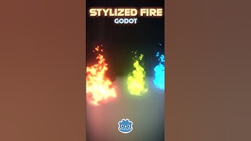 Let’s create a Stylized Fire with #GODOT #vfx #gamedev
