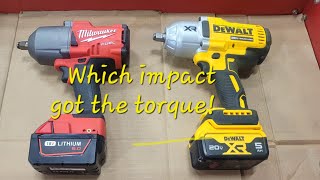 Field testing Dewalt 1/2 impact vs. Milwaukee 1/2 impact vs. Dewalt 3/4