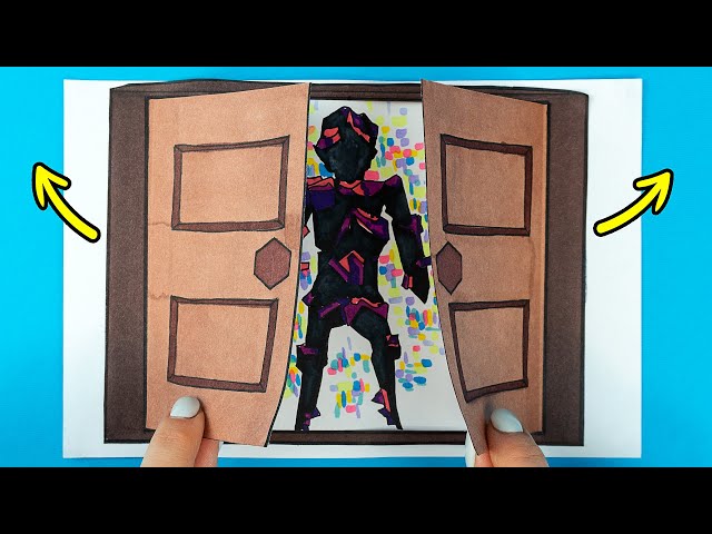 How To Draw Glitch From DOORS ROBLOX 