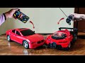 Mirana bt control car vs remote control super car  mirana bluetooth car vs rc super car 