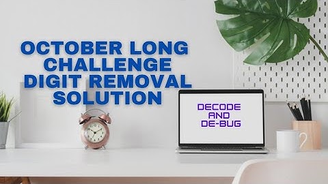 October Challenge digit removal Codechef accepted solution || DIGITREM || digit removal codechef