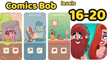 Comics Bob Game All Levels 16-20 Gameplay Walkthrough Review | (IOS - Android)