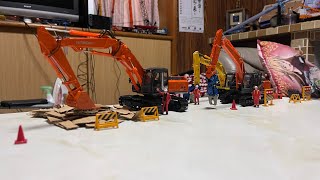 建機ミニチュア解体現場コマ送りを作りました