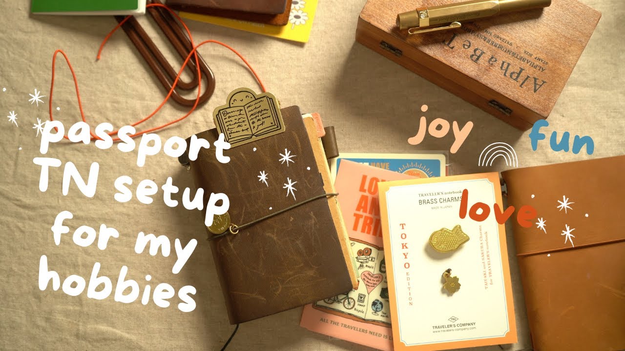 how i setup my passport traveler's notebook | traveler's notebook for #hobbies #plannercommunity