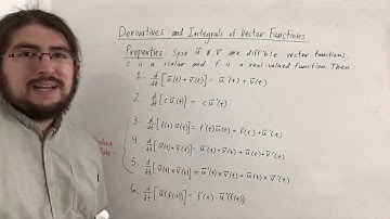 Derivatives and Integrals of Vector Functions