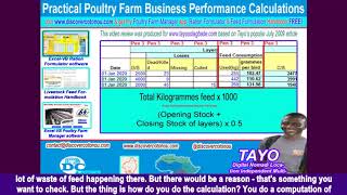 Practical Poultry Farm Business Performance Calculations [FREE STEP-BY-STEP TUTORIAL] screenshot 2