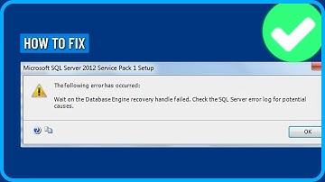 How to Fix Wait on the Database Engine Recovery Handle Failed Sql Server Error in Windows 11/10/7