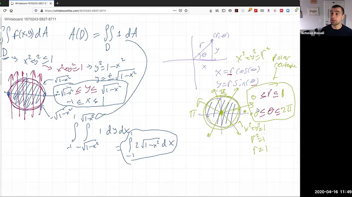 Calculus III: Section 15.3 - Double Integration with Polar Coordinates