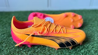 Puma Ultra Ultimate FG/AG Boots Review - On Feet & Unboxing ASMR Video | Puma Forever Faster (4K)
