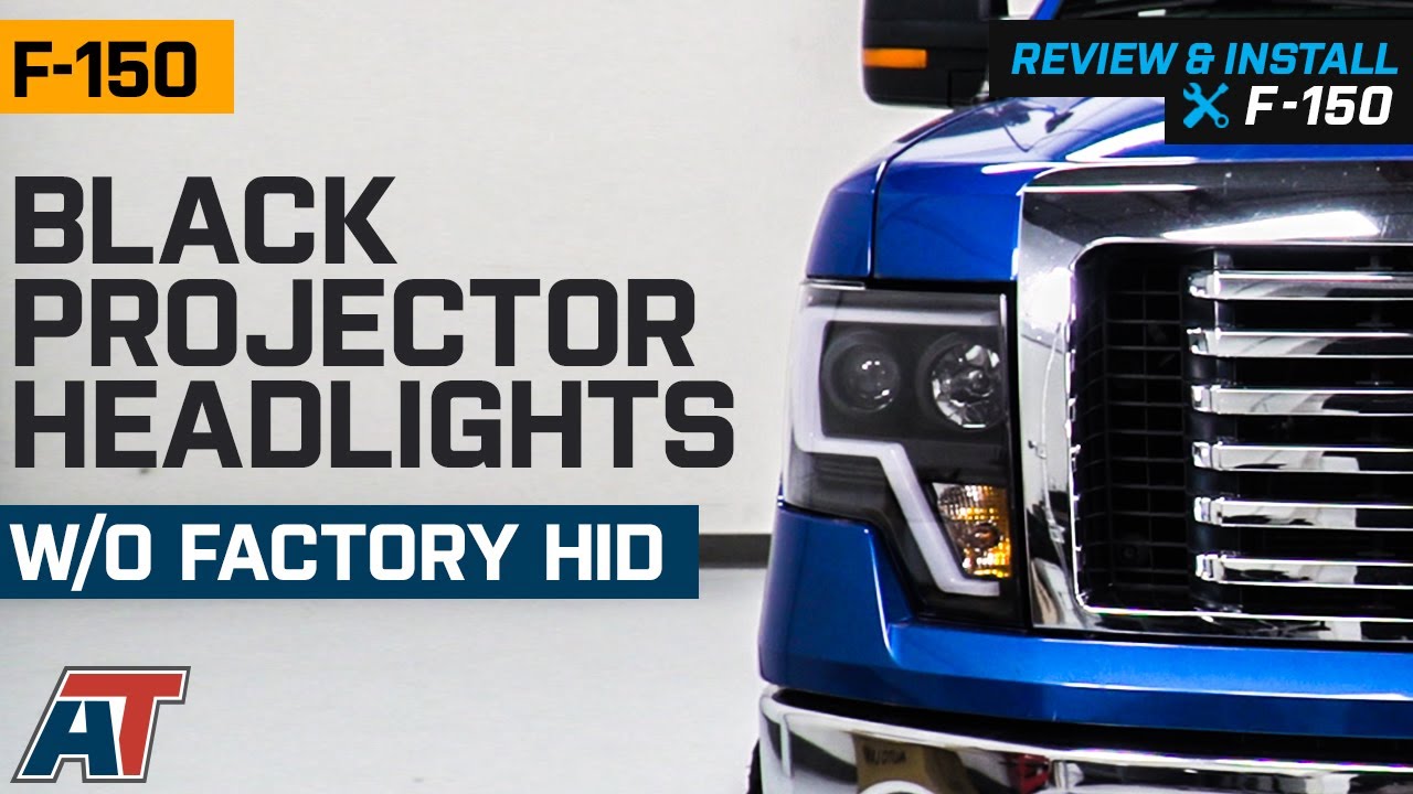 2009-2014 F150 Black Projector Headlights Review & Install