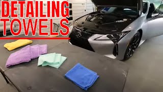 These Are Detailing Towels I Personally Use Here At Apex Detail On A Daily Basis!!