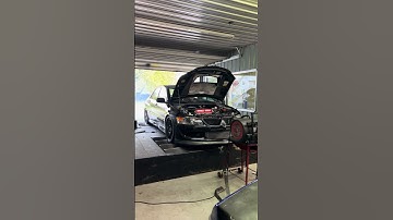 Evo 8 - 554whp/508wtq on Buschur’s “heartbreaker” mustang dyno. 2.4LR, old school FP RED on E85