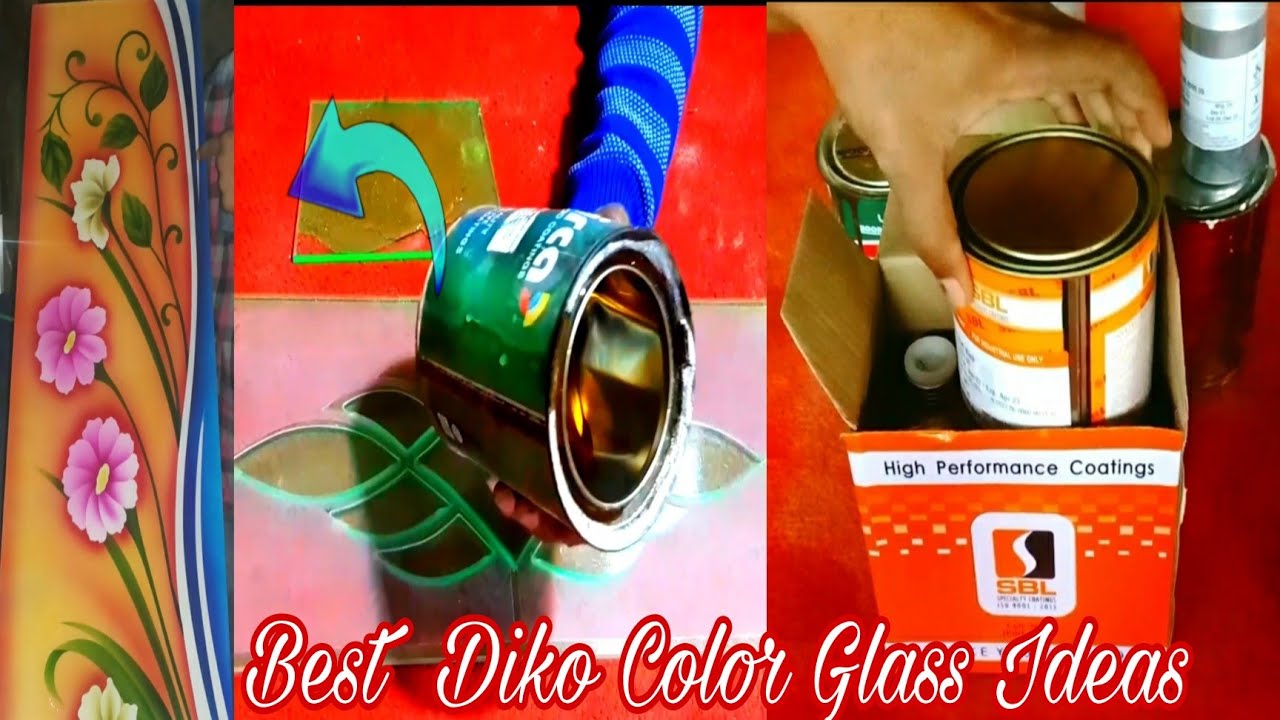 best glass painting colour design What color can be used for glass painting YouTube