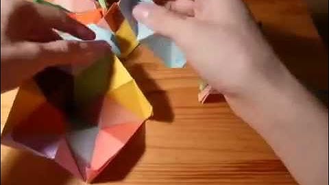 Origami lesser stellated dodecahedron by Meenakshi Mukhopadh