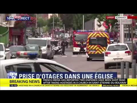 თავდასხმა საფრანგეთში ეკლესიაზე