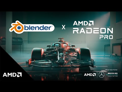 AMD Radeon PRO x Blender | Mercedes-AMG Petronas F1 Team 8 x F1 Champions of the World