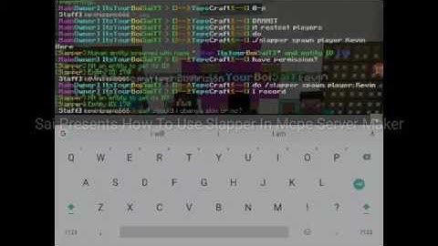 Slapper Help MCPE Server