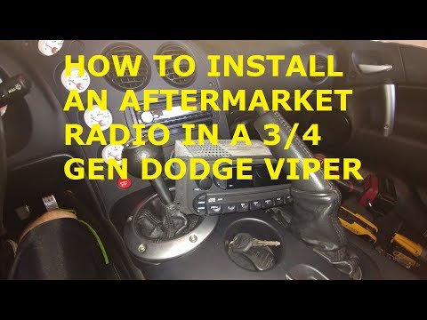 How To Install An Aftermarket Radio In A 3/4 Gen Dodge Viper