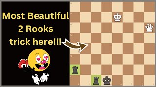 The Most INSANELY Rooks Brilliant trick here! (chess endgame puzzle)