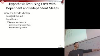 IUSB Spring 2019 P354 - Lesson 25 (Apr 2) - Chapter 9: The t Test for Independent Means