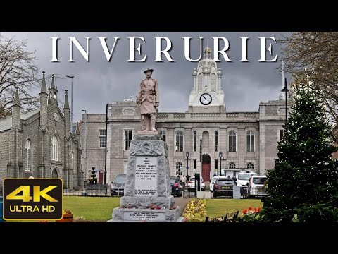 Inverurie Scotland Walking Tour 4K 60fps, Jan 2023